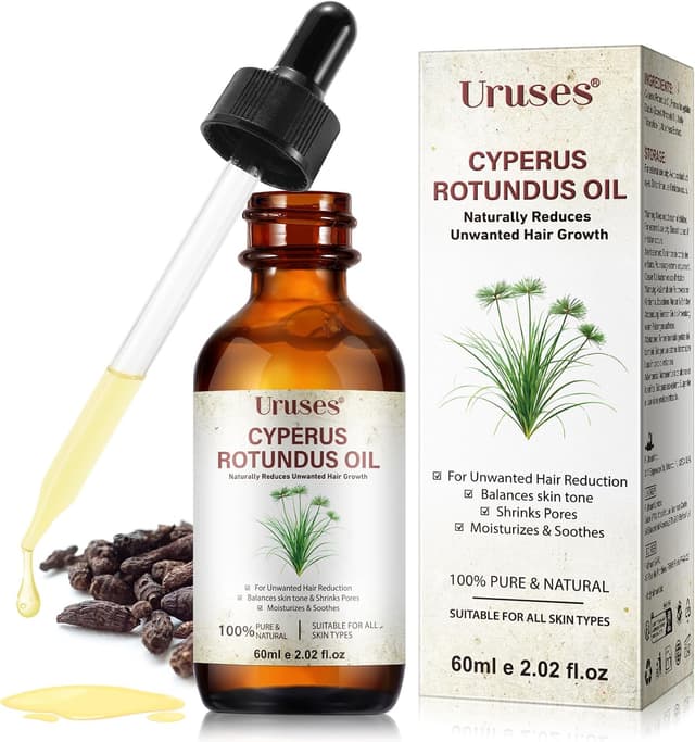 Detalle de Olio di Cyperus Rotundus 60 ml: trattamento post-depilazione per ridurre i peli e affinare i pori