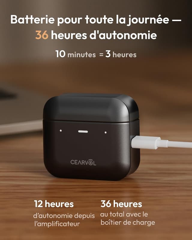 Thumbnail 6 de Cearvol Diamond X1 amplificateur auditif 36 h