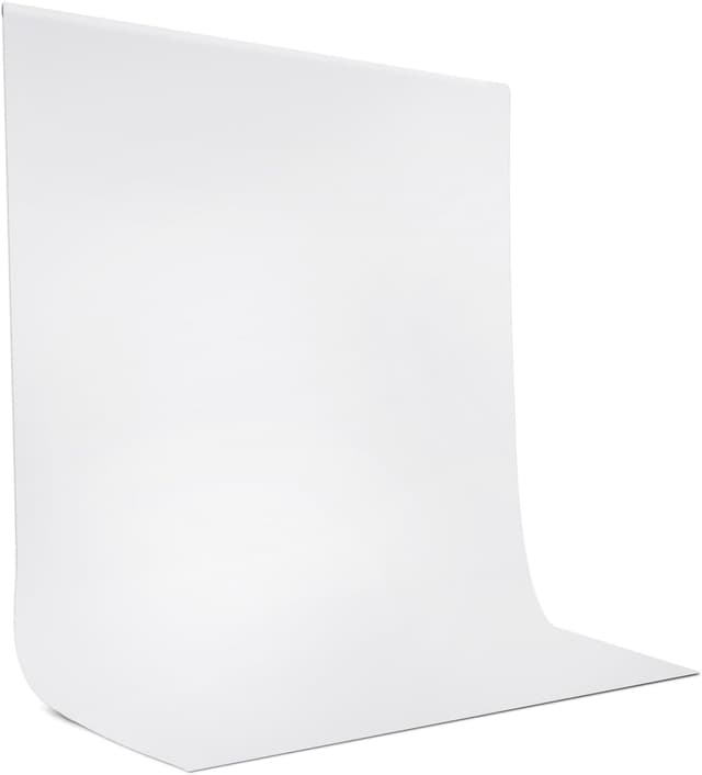 Detalle de JEBUTU White Backdrop 1.5x2m Portable Collapsible Photography Background (5x6.5ft)