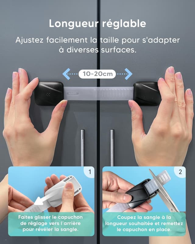 Thumbnail 3 de AYCORN Sangles de Sécurité 8x pour Bébé 🧷