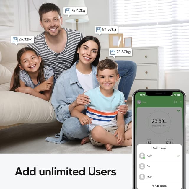 Thumbnail 6 de arboleaf Smart Bathroom Scales with 14 Measurements (28st/180kg/400lb)