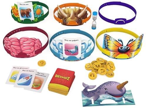 Detalle 2 de Spin Master Hedbanz Juego de mesa familiar 2-6 jugadores 🎲