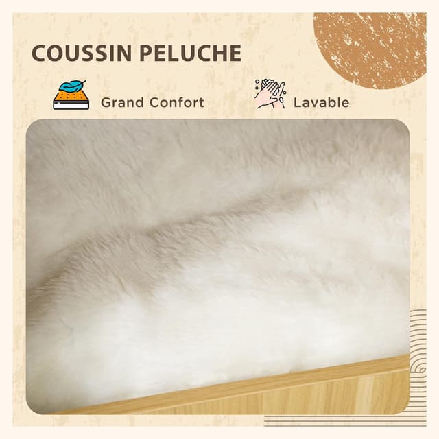 Detalle 2 de PawHut Maison de toilette chat 60 x 45