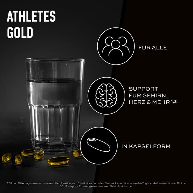 Detalle de ESN Omega-3 – hochdosiertes Fischöl mit 1200 mg EPA & 900 mg DHA, 60 Kapseln