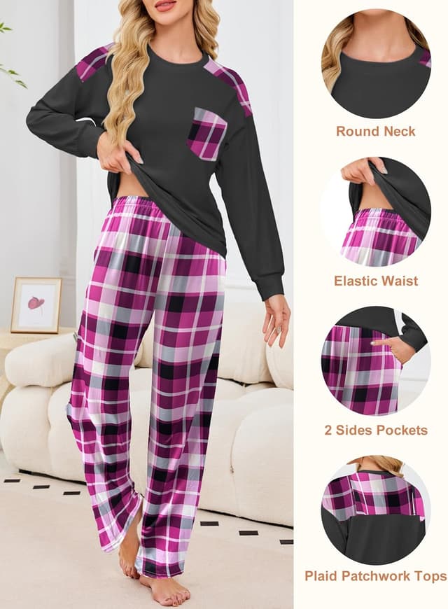 Thumbnail 4 de Famulily Womens Pyjamas Set 2 Piece Long Sleeve
