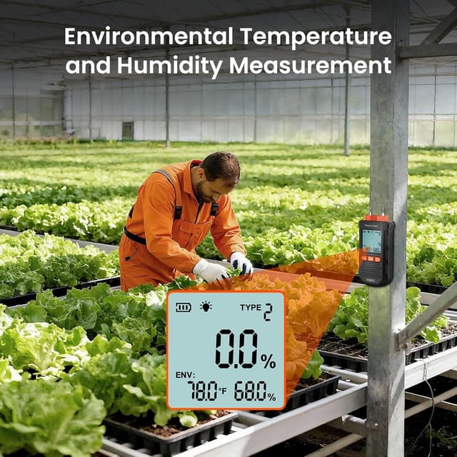 Detalle de Yowexa Moisture Meter 4 ranges wood moisture
