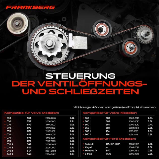 Detalle de Frankberg Zahnriemensatz mit Wasserpumpe für Benzinmotoren (u. a. 7883-13286)