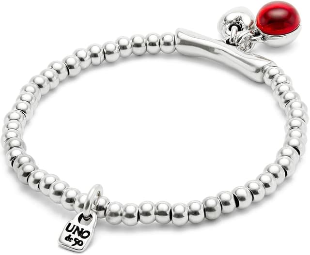 Detalle de Bracciale Uno de 50 sfera cuore rosso