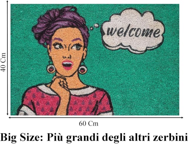 Detalle de Baroni Home Zerbino Cocco 60x40 cm 🏡