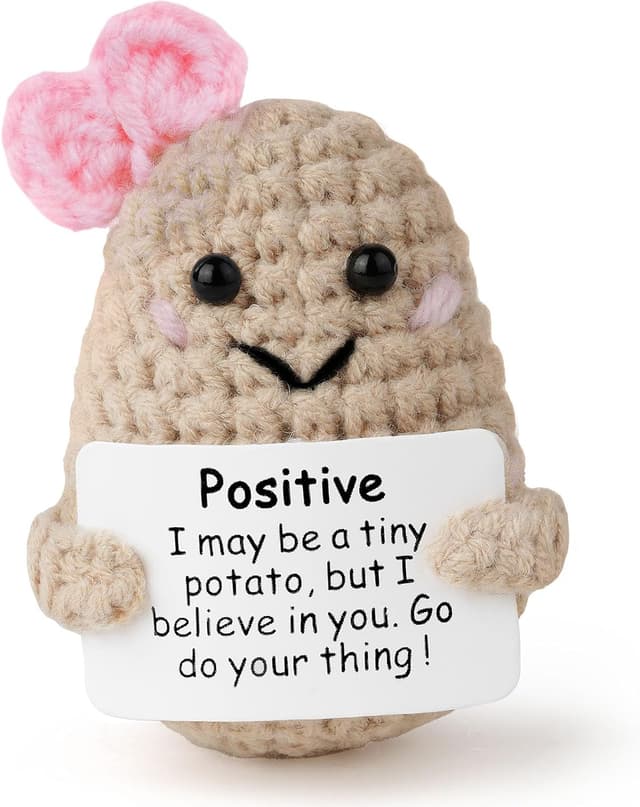 Detalle de Aolso Mini giocattoli di patate: bambola di lana in forma di patata per decorazioni e regali