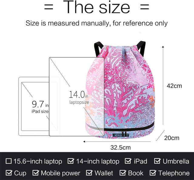 Thumbnail 4 de Risefit Waterproof Drawstring Gym Bag 13