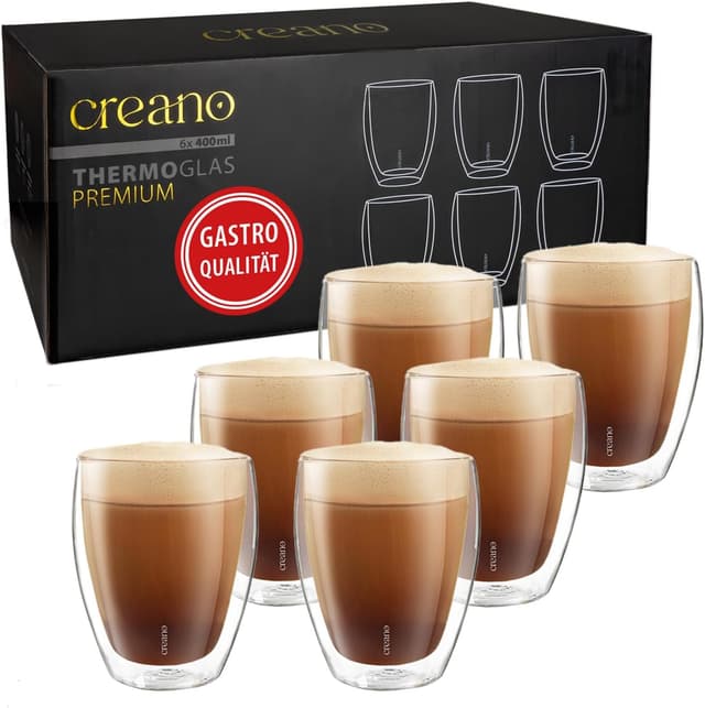 Imagen de Creano PREMIUM 400 ml doppelwandige Gläser en OfertitasTOP