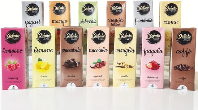 Detalle 1 de Gelato 4ever Strawberry vegan gelato mix 1 lt