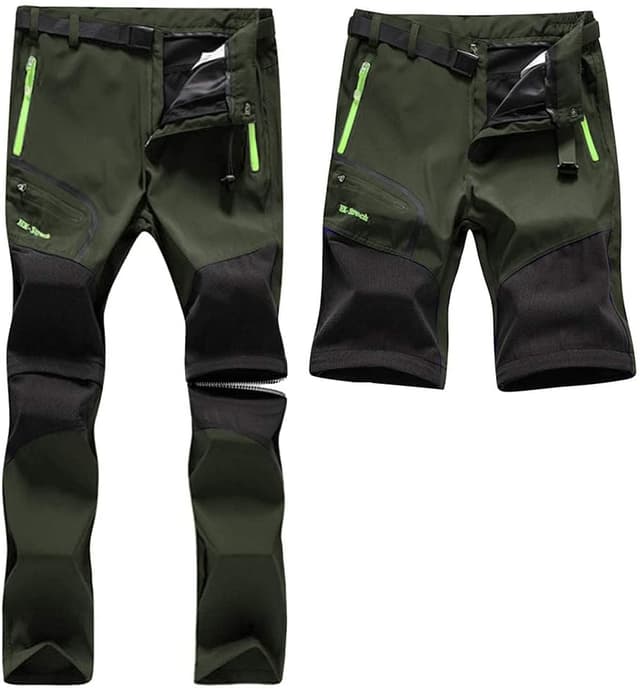 Detalle de SANMIO Pantaloni Trekking Uomo convertibili softshell con asciugatura veloce