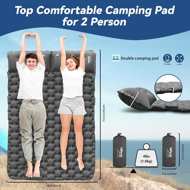 Thumbnail 2 de HiiPeak Sleeping Pad Ultralight Camping Mat