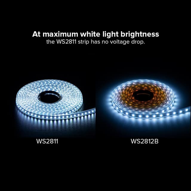 Detalle de WS2811 RGB LED Streifen 5 m mit 60 LEDs/m