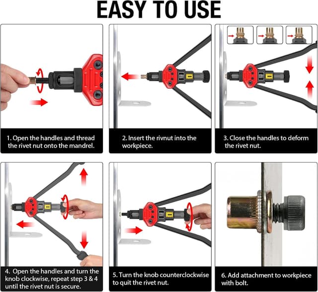 Thumbnail 5 de Outil d'écrou à rivets GIANTISAN 40,6 cm ⚙