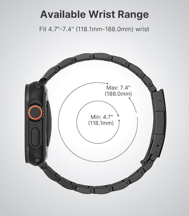 Detalle 2 de MoKo Titanium Strap for Apple Watch Ultra 3