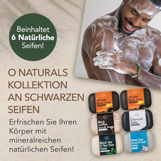 Detalle 2 de O Naturals 6 Stück Seifen Set 100% Bio Vegan