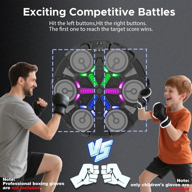 Thumbnail 5 de Music Boxing Machine Bluetooth Punching Pad for Kids 🥊