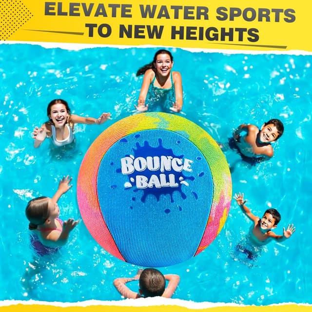 Detalle de KmmiFF Wasser-Sprungball im 2er-Set für Kinder (5–12 Jahre) – Bounce Balls für Strand, See und Pool
