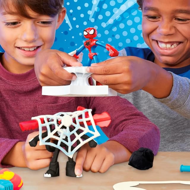 Detalle de Play-Doh Marvel Set de Juego Spider-Man Lanza y Atrapa