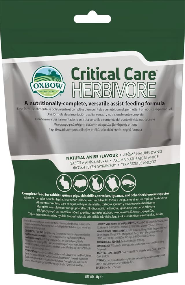 Thumbnail 5 de Oxbow Critical Care Herbivore 141 g 🐇