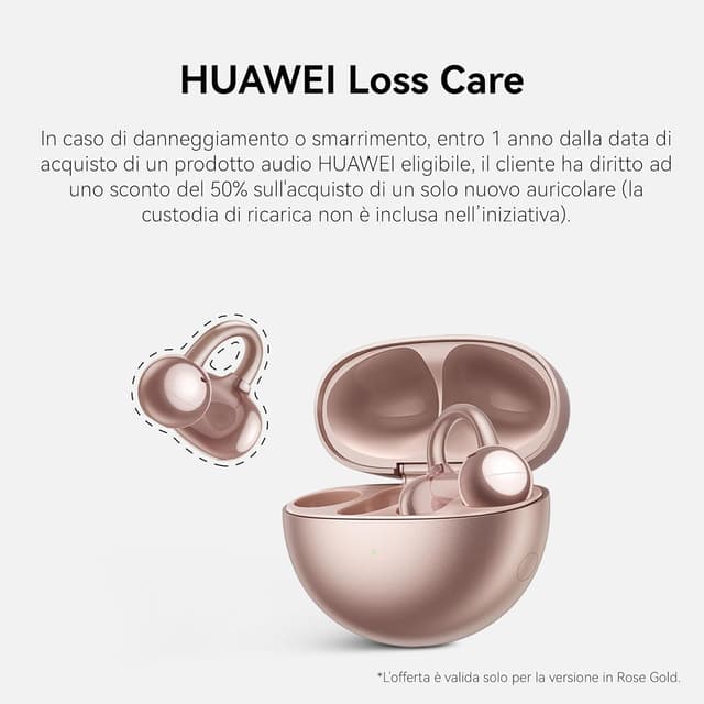 Detalle 2 de Huawei FreeClip auricolari open-ear Rose Gold
