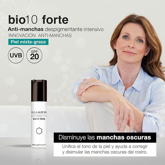 Detalle 2 de BELLA AURORA BIO 10 Forte 30 ml tratamiento antimanchas SPF20