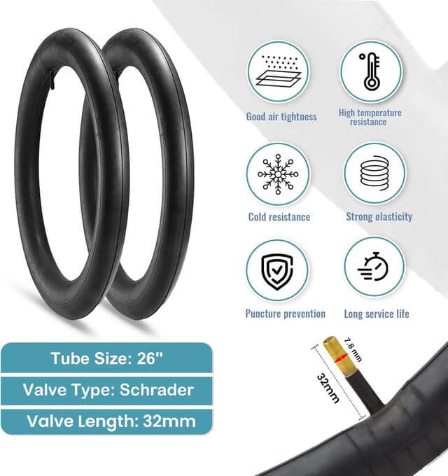 Detalle de Hycline 2-Pack Mountain Bike Tires (26x1.95) with Inner Tubes & Tire Levers