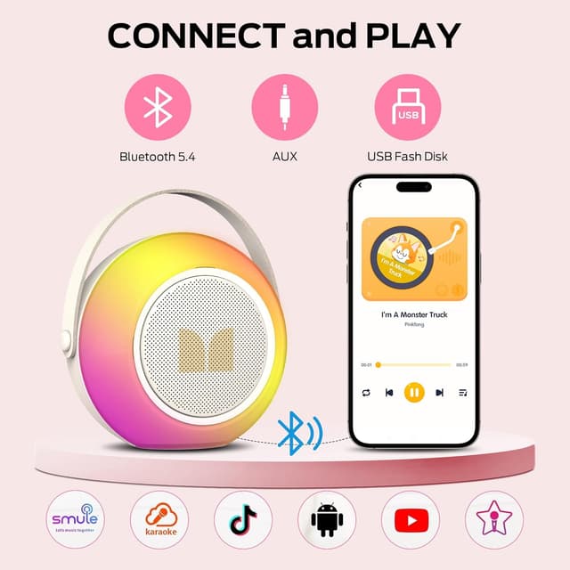 Thumbnail 5 de Monster Mini Karaoke machine 5-7h