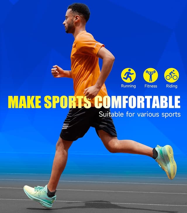 Detalle 2 de Alaplus Cushioned Running Trainer Socks (6 Pairs) – Low-Cut Ankle Anti-Blister Sports Socks