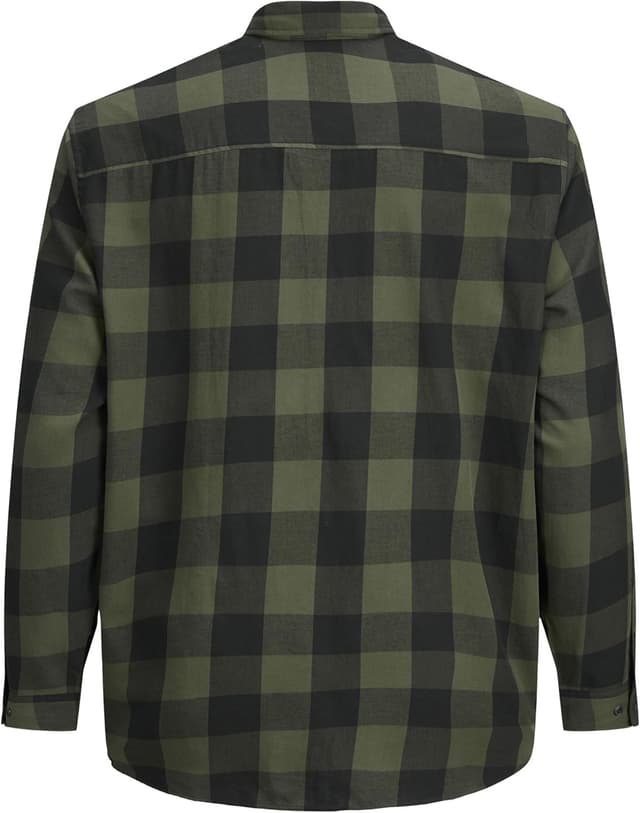 Thumbnail 1 de Jack & Jones Jjegingham Camisa L/S Verde Dusty Olive 👔 5XL