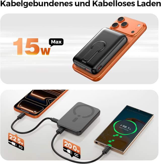 Detalle de Magnetische Power Bank 12000mAh