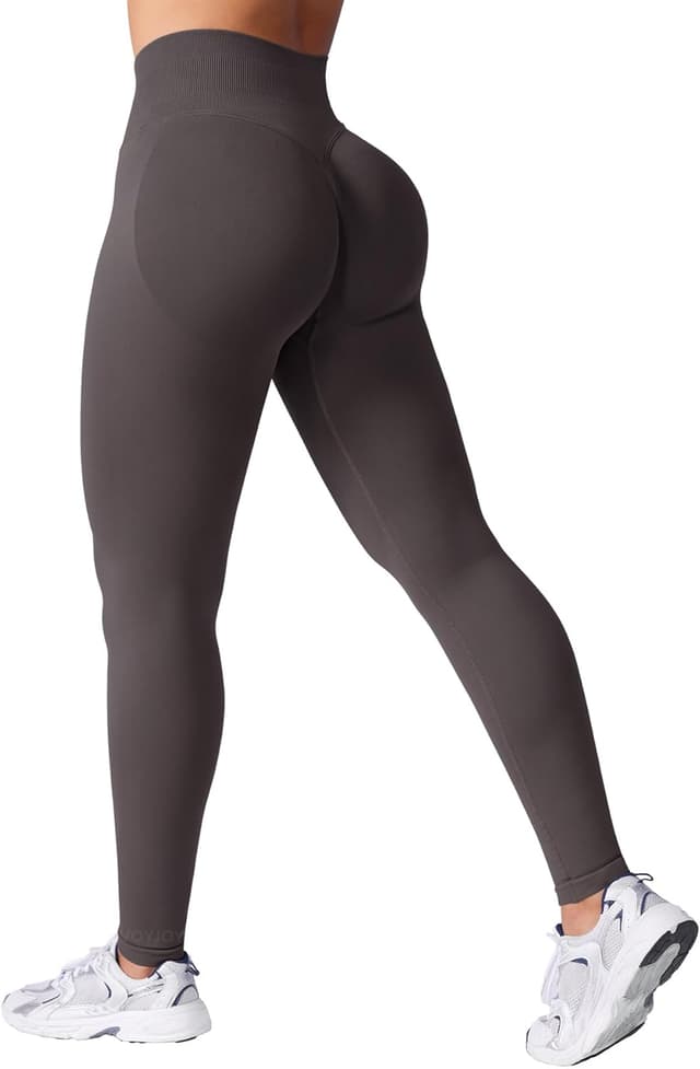 Detalle de VOYJOY Women Seamless Impact Scrunch Workout Leggings with Tummy Control