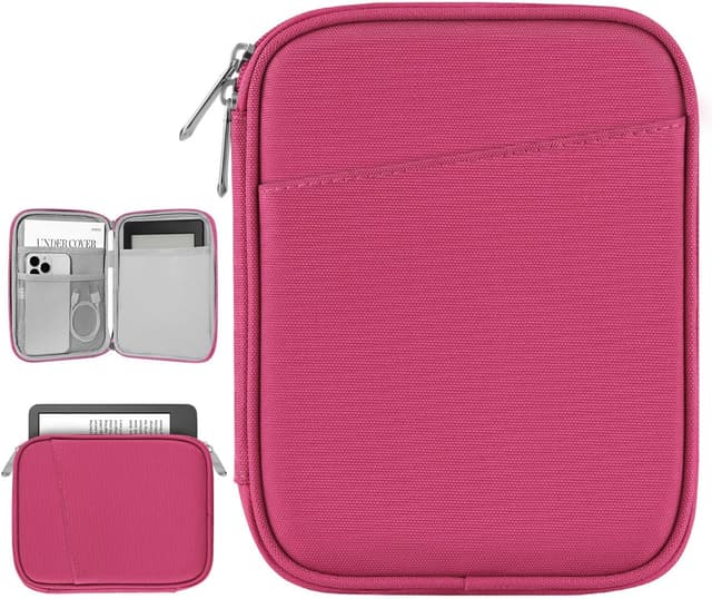 Detalle de Vinabilia 6–7 Zoll Sleeve Tasche Hülle für 7" Kindle & weitere E-Reader (Rosenrosa)