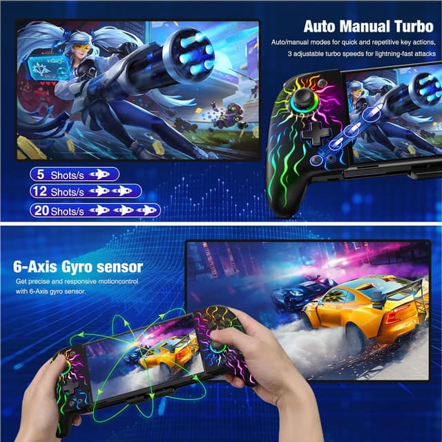 Detalle de Fanxieast RGB Switch controller with turbo