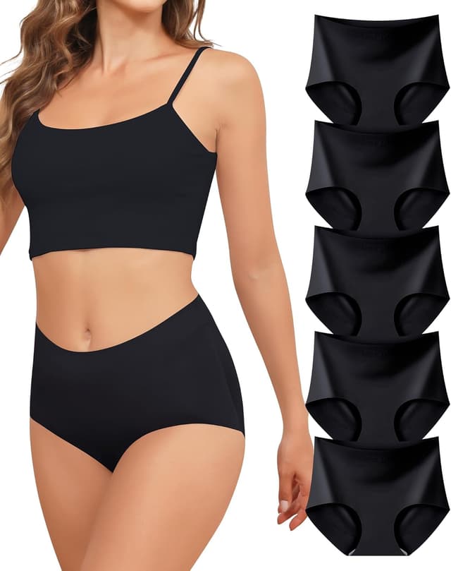 Imagen de Levao bragas sin costuras cintura alta 5-pack en OfertitasTOP