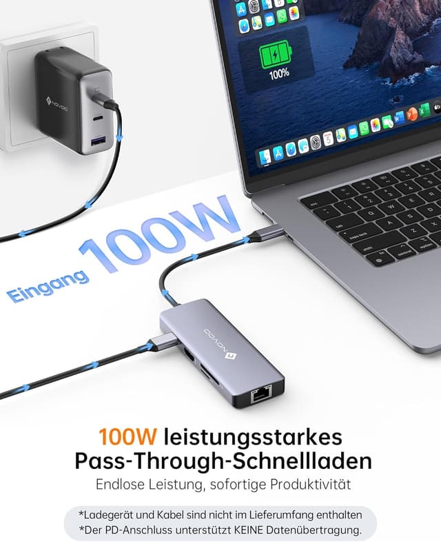 Thumbnail 6 de USB-C Hub NOVOO 8-in-1 mit 4K@60Hz