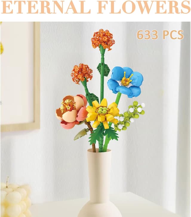 Detalle de MEIEST Flower Bouquet building blocks set