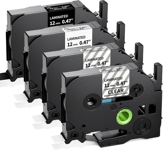 Thumbnail 6 de Upwinning Tze-251 Schriftbänder (24 mm) Schwarz auf Weiß – 5er-Pack für Brother P-touch mit 24-mm-Bändern