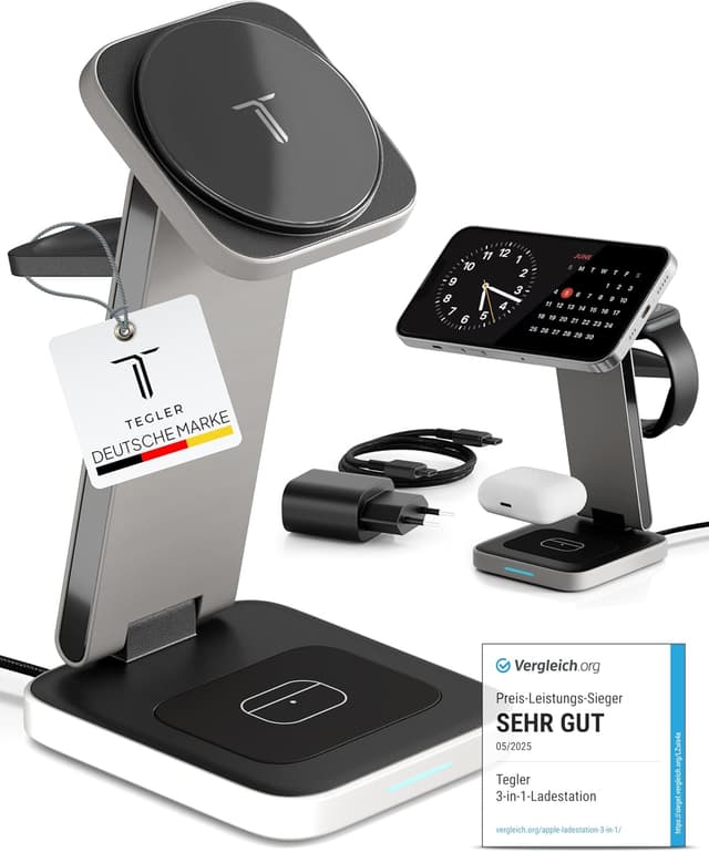 Imagen de TEGLER 3-in-1 MagSafe Ladegerät en OfertitasTOP