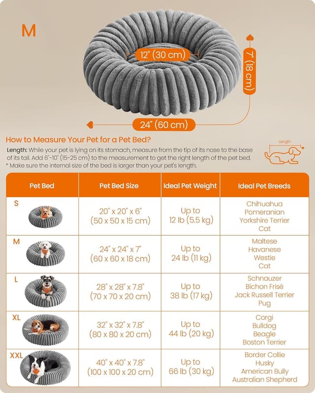Thumbnail 5 de Feandrea PGW302GD01 60 cm medium pet bed
