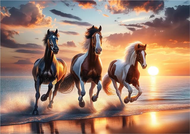 Thumbnail 1 de WOODEN.CITY Puzzle in legno 1000 pezzi Cavalli selvaggi