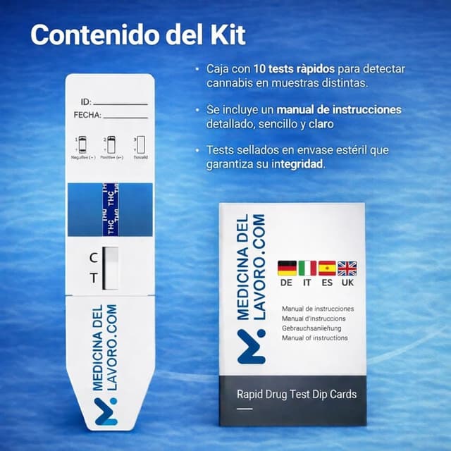 Thumbnail 5 de Test Drogas THC en Orina 10 unidades 50 ng/mL