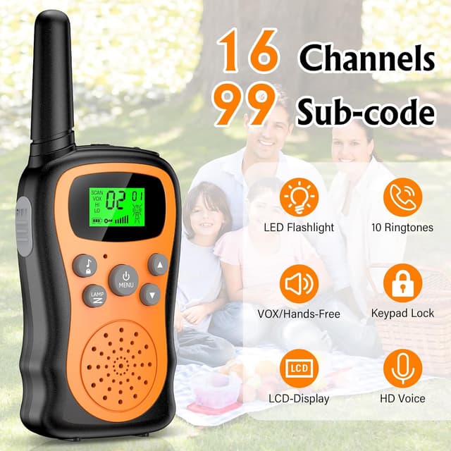 Detalle 2 de Pakinui Walky Talky 1000 mAh 3 km