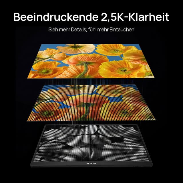 Detalle 2 de ARZOPA Z1RC 16" 2,5K tragbarer Monitor