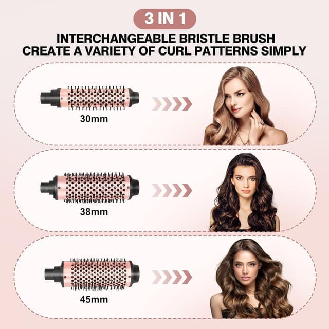 Detalle 2 de Tiwiche Thermal Brush Set 3-in-1 heated curling