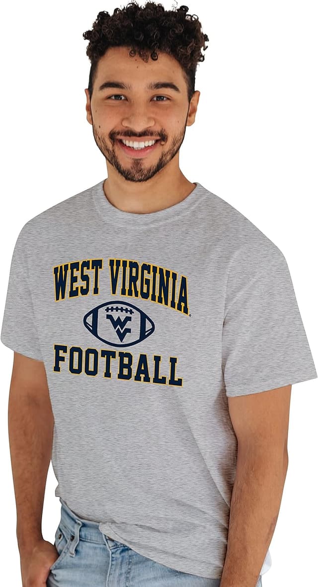 Detalle de Blue 84 NCAA Men’s Team Logo T-Shirt (West Virginia Mountaineers) — Blue84