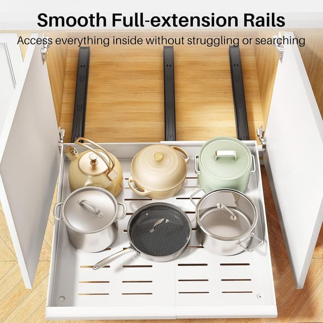 Thumbnail 4 de Pull out Cabinet Organizer 2-Pack Expandable 13.6"-24"